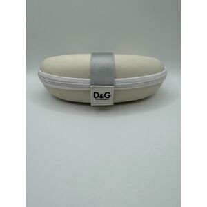 Dolce & Gabbana White Y2K Style Sunglass Case - New!